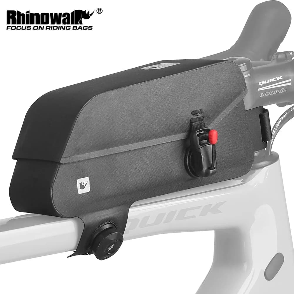 Rhinowalk Bike Top Tube Bag With Magnetic Flap&Dial Closure System Waterproof For MTB Road Gravel Bike Bikepacking Cycling