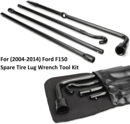 Compatible with Chevrolet Silverado & GMC Sierra 1500 2500 3500 (2000-2014) – Tire Lug Wrench & Jack Tool Kit with Extension, Spare Tire Change Kit in Storage Bag