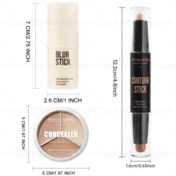 5PCS All-In-One Base Makeup Set,Contour Concealer Primer Combination Kit,Even Skin Tone,Moisturizing Comfort Wear,Smudge-Resistant,Rich Coverage,Ideal For Novices And Makeup Lovers