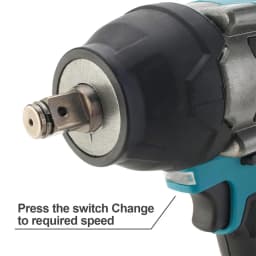 1/2 inch Brushless Electric Wrench 1800N.M Cordless Impact Wrench Screwdriver Power Tool for Makita 18V Battery Pin