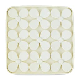 Silicone Shamrock Snuffle Mat, Beige, 8" X 8"