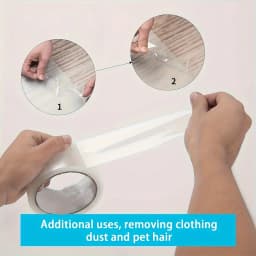 Strong Adhesive Clear Tape 9 Rolls 4.5cm Width 55 Yards Length Waterproof Transparent Packaging Roll