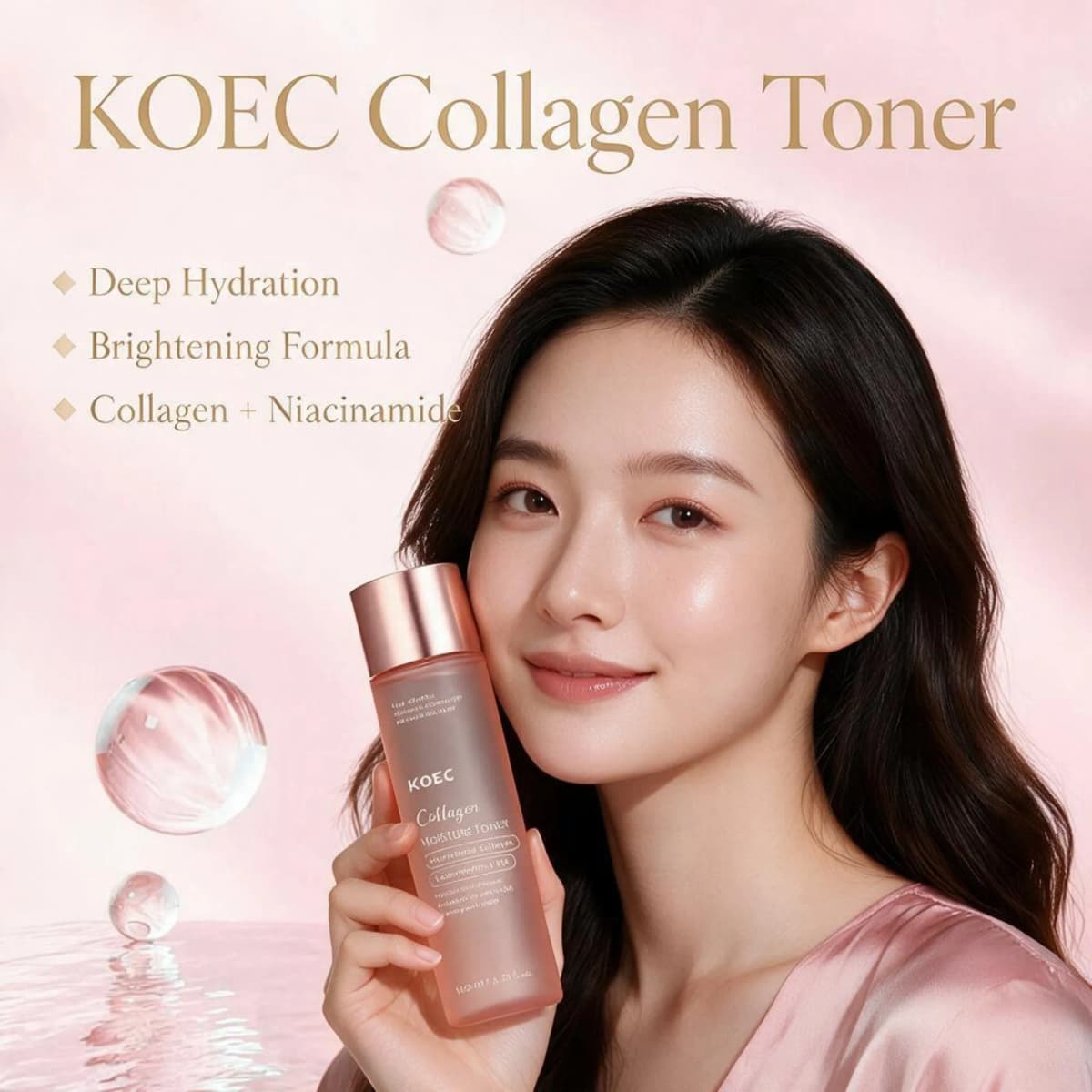 2026 New Triple Collagen Toner 3.38fl.Oz/100ml, Facial Toner with Hydrolyzed, Atelo & Soluble Collagen, Deep Moisture Supply, Help Enhance Skin Plump‑Looking Complexion, Fast‑Absorbing Formula for All‑Day Soft Skin Touch, Reliable Daily Facial Care