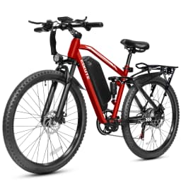 ESKUTE M200F Electric Bike for Adults – 27.5 inch Tire Mountain E-Bike, Brushless Motor, 48V 20.8Ah Removable Battery, Up to 80 Miles, Step Over Commuter E-MTB, Full Suspensions