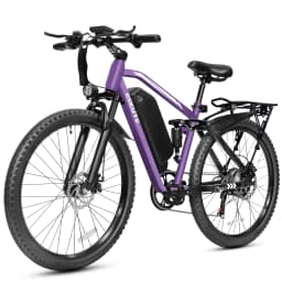 ESKUTE M200F Electric Bike for Adults – 27.5 inch Tire Mountain E-Bike, Brushless Motor, 48V 20.8Ah Removable Battery, Up to 80 Miles, Step Over Commuter E-MTB, Full Suspensions