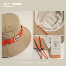 Hat outdoor men and women versatile fishing wide brim hat tide camping bucket hat summer sunshade sunscreen hat tide
