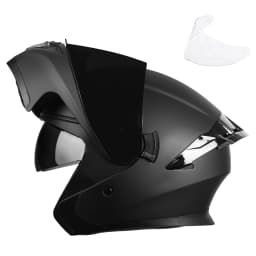 Crown Racing TQ901 Modular Motorcycle Helmet Black/Blue/Purple DOT Certified Street Legal Motorcycle Helmet
