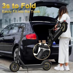 2026 New 10" Adult Electric Scooter 500W Brushless Motor 22Mph Max Speed 28Miles Max Range Double Suspension & Dual Braking Waterproof Smart App Control for Commuting