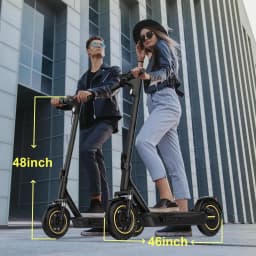 2026 New 10" Adult Electric Scooter 500W Brushless Motor 22Mph Max Speed 28Miles Max Range Double Suspension & Dual Braking Waterproof Smart App Control for Commuting