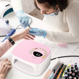 LIMEGIRL Nail UV Lamp 45LEDs Professional Nail Dryer Rapid Cure Lamp for Nails Phototherapy Light for Manicure Salon Acrylic Gel Art Quick Drying Tools
