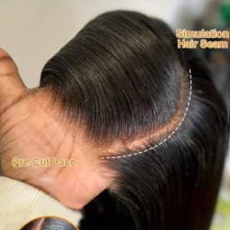 16-42 Inch 13*4 13*6 HD Lace Closure Wigs Put On And Go Bone Straight Glueless Long Virgin Human Hair Wig Brazilian Silk Straight Human Hair Wig 250% Density Pre Plucked Pre Cut Beginners Friendly No Glue 3s Wear And Go For Beginners Valentine's Day