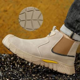 Wear Resistant Durable Steel Toe Work Shoes for Men Women Impact Resistant Steel Toe Cap Lightweight Comfortable Industrial Safety Sneakers All Seasons Construction Footwear Full Sizes Available Perfect Father’s Day Gift for Hard Workers