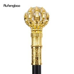 Transparent Glass Ball Steampunk Walking Cane Fashion Decorative Walking Stick Gentleman Luxury Crosier Knob Walking Stick 97cm