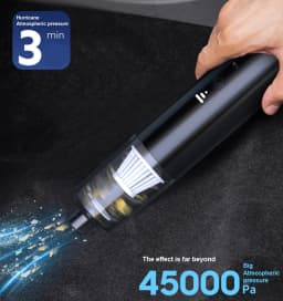 Car Vacuum Cleaner Portable Dust-Catcher with Suction Mouth Brush and Blow Mouth Low Noise Dry and Wet Use Type-C Charging Strong Suction Cordless Vacuum Sweeper for Home and Auto Interior