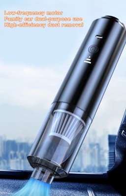 Car Vacuum Cleaner Portable Dust-Catcher with Suction Mouth Brush and Blow Mouth Low Noise Dry and Wet Use Type-C Charging Strong Suction Cordless Vacuum Sweeper for Home and Auto Interior