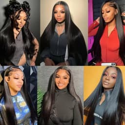 Brazilian Hair Straight 7x6 Lace Closure Glueless Wig 7x6 Glueless Wig Human Hair Ready To Wear Pre Cut Wig