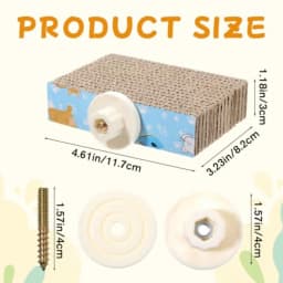 Bird Chew Toy for Parrot Cage Perch: Cardboard Platform Exercise Toy in Natural Brown, Eco-Friendly Beak-Safe
