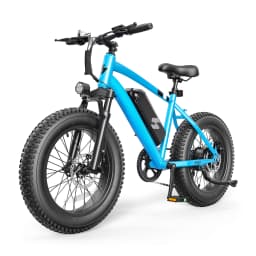 Hopepeak F10 Fat Tire Electric Bike for Adults, 20"×4.0" Fat Tire Electric Mountain Bike, Peak 1200W 48V 10.4Ah,  28MPH 55 Miles  Electric Bicycle, 7-Speed