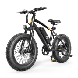 Hopepeak F10 Fat Tire Electric Bike for Adults, 20"×4.0" Fat Tire Electric Mountain Bike, Peak 1200W 48V 10.4Ah,  28MPH 55 Miles  Electric Bicycle, 7-Speed