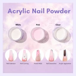 Professional Bulk Nail Art Kit with 500 Tips & 42 Glitters, Acrylic & UV Gel Salon Supplies Set with UV Lamp, Acrylic Liquid Powder, Rhinestone Wheels, Nail Tech Wholesale, Student Refill