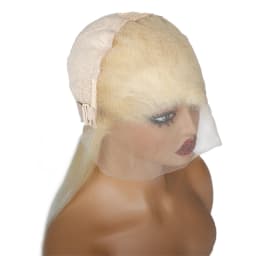 Human Hair Lace Front Wig 613 Honey Blonde Straight Bob 13x6 Lace Frontal Pre Plucked With Baby Hair 200 Density Glueless Wigs