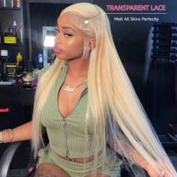 613 Colored Human Hair Wigs Blonde 13x4 HD Lace Front Wigs 200% 220% Density 13x6 Transparent Lace Frontal Wig Pre Plucked With Natural Hairline 360 Full Lace Wig