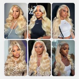 Transparent Lace Front Wig 613 Blonde Body Wave13x4 13x6 360 Lace Frontal Wigs 180 200 220 Density Brazilian Human Hair Wig Pre Plucked Brazilian Remy Hair Wigs