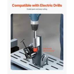 SucceBuy Pipe Notcher 1/2 to 2-inch Tubing Notcher with 0 to 60° Adjustable Angle Pipe and Tube Notching Tool for Repair Shops