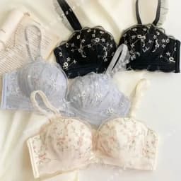 Women's Wireless Push Up Bra for Small Breasts Side Support Anti Sagging Embossed Seamless Underwear Flat Chest Collection