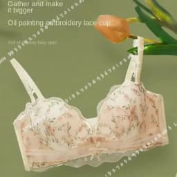 Women's Wireless Push Up Bra for Small Breasts Side Support Anti Sagging Embossed Seamless Underwear Flat Chest Collection