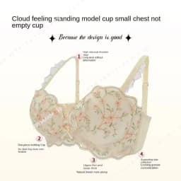 Women's Wireless Push Up Bra for Small Breasts Side Support Anti Sagging Embossed Seamless Underwear Flat Chest Collection