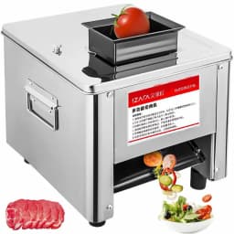 Commercial 850W Stainless Steel Electric Meat Slicer Household Meat Grinder Automatic Fish Vegetable Cutter Fillet Shredded Cut