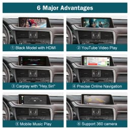 Wireless CarPlay for Lexus RX 2016-2019, with Android Auto Mirror Link AirPlay Car Play Functions