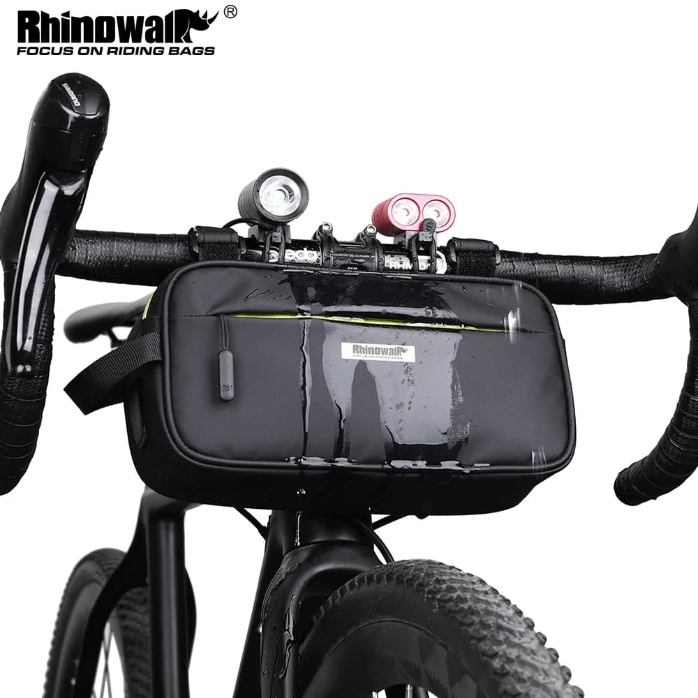 Rhinowalk Handlebar Bag Waterproof Bicycle Bags Frame Pannier Bag Multifunction Portable Shoulder Bag Bike Accessorie