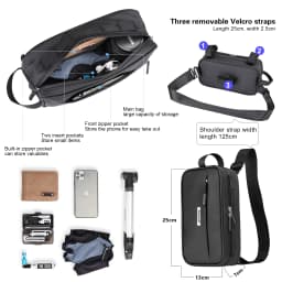 Rhinowalk Handlebar Bag Waterproof Bicycle Bags Frame Pannier Bag Multifunction Portable Shoulder Bag Bike Accessorie