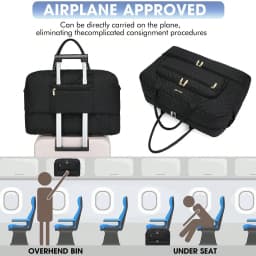 Large Women Travel Duffle Bag - Carry On Overnight Bag Weekend Travel Duffel Tote Bag Yoga Gym Bag With Wet Pocket Toiletry Weekender Overnight Bag For Travel Business Trips Sport , Personal Item Travel Bag With Shoes Compartment
