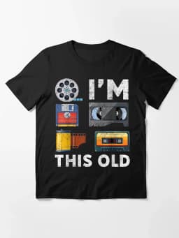 Im This Old 80s 90s Retro for Men T-shirt Birthday Gift T-shirt Retro Cassette Shirt Vintage Tee