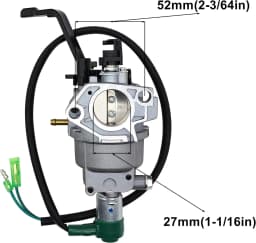 420cc 389cc GX390 Generator Carburetor Kit Huayi P27-1D Carb Kit OEM for Champion Predator Generac 439cc 459cc 6500 8750 9000 5500 7000 8000 7500 9500