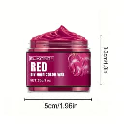 120g Hair Color Wax Temporary Hair Dye Wax Washable Hair Coloring Styling Pomade Cream for Men Women Unisex DIY Hairstyle Party Cosplay Strong Hold Easy Wash Out Hair Color Wax