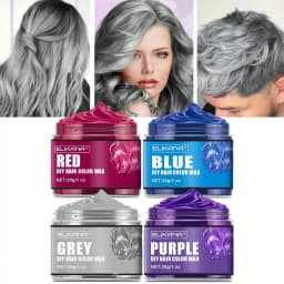 120g Hair Color Wax Temporary Hair Dye Wax Washable Hair Coloring Styling Pomade Cream for Men Women Unisex DIY Hairstyle Party Cosplay Strong Hold Easy Wash Out Hair Color Wax