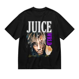 Juice WRLD Vintage Bootleg Graphic T-Shirt Unisex Hip Hop Streetwear Oversized Cotton Short Sleeve Tee