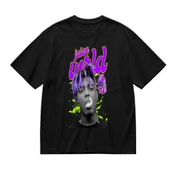 Juice WRLD Vintage Bootleg Graphic T-Shirt Unisex Hip Hop Streetwear Oversized Cotton Short Sleeve Tee