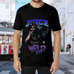 Juice WRLD Vintage Bootleg Graphic T-Shirt Unisex Hip Hop Streetwear Oversized Cotton Short Sleeve Tee