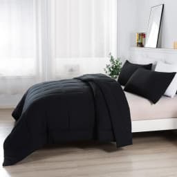 All Season Soft Comforter Set Down Alternative Quilted Blanket 2/3PCS Bedding Set with Pillowcases High Quality Box Stitching Bedspread Lightweight Breathable Duvet Insert for Home Bedroom Twin Queen King