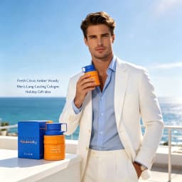 Armaf Odyssey Mandarin Sky Elixir Men's EDP, 3.4 oz/100ml, 1 Bottle, Fresh Citrus Amber Woody Long Lasting Cologne, Men's Fragrance Gift, Birthday, Fall, Halloween, Thanksgiving, Black Friday, Christmas, New Year Holiday Gift