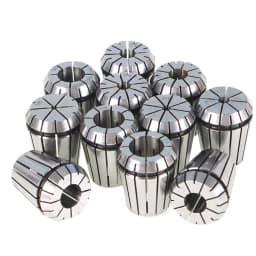 For Milling Machine's ER32 R8 Collet Chuck Holder with 11Pcs ER32 Collet Set and Wrench