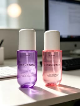 2PCS PHLUR Stone Fruit & Moonstone Hair & Body Mist Set, Each 8 fl oz / 240ml, Unisex Bright Juicy Fruity Scent Hair Body Perfume Spray