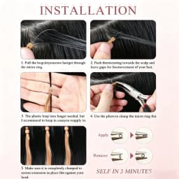 High Quality Micro Loop Human Hair Extensions Straight Silky Smooth 12 Inch To 20 Inch 30G Glossy Micro Link Hair For Daily Beauty Styling