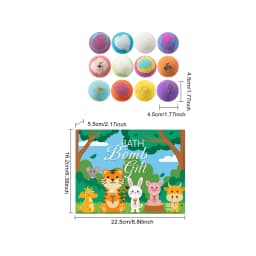 12PCS Multi Color Body Bathing Ball Set Fresh Fragrance Moisturizing Improve Skin Texture Enhance Smoothness Non-tight Body Bathing Ball Kit for Festival Gift