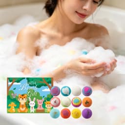 12PCS Multi Color Body Bathing Ball Set Fresh Fragrance Moisturizing Improve Skin Texture Enhance Smoothness Non-tight Body Bathing Ball Kit for Festival Gift